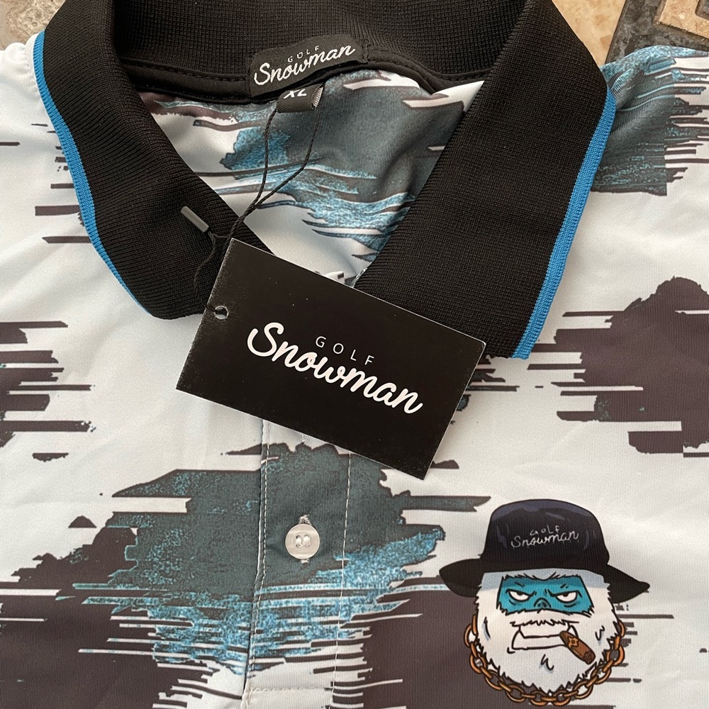 Snowman Golf Polo & Hat ⛳️🏌️‍♂️